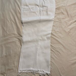 Judy blue cropped white jeans.